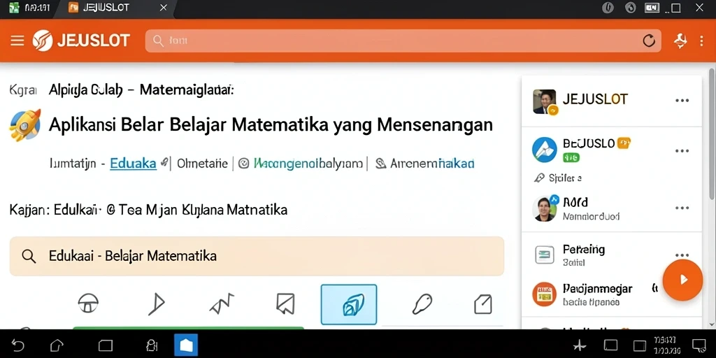 Antarmuka aplikasi JEJUSLOT yang interaktif dan menarik.