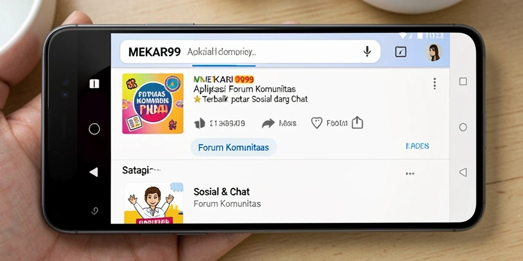 Antarmuka MEKAR99 yang sederhana dan menarik untuk Forum Komunitas.