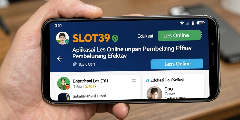 Tampilan antarmuka SLOT39 yang user-friendly dan menarik untuk belajar.