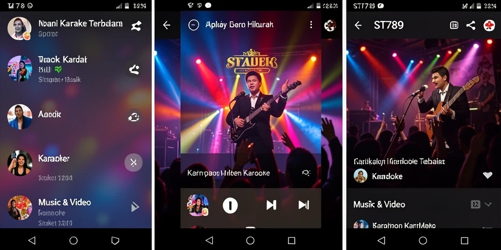 Antarmuka aplikasi Karaoke ST789 yang menarik dan mudah digunakan.
