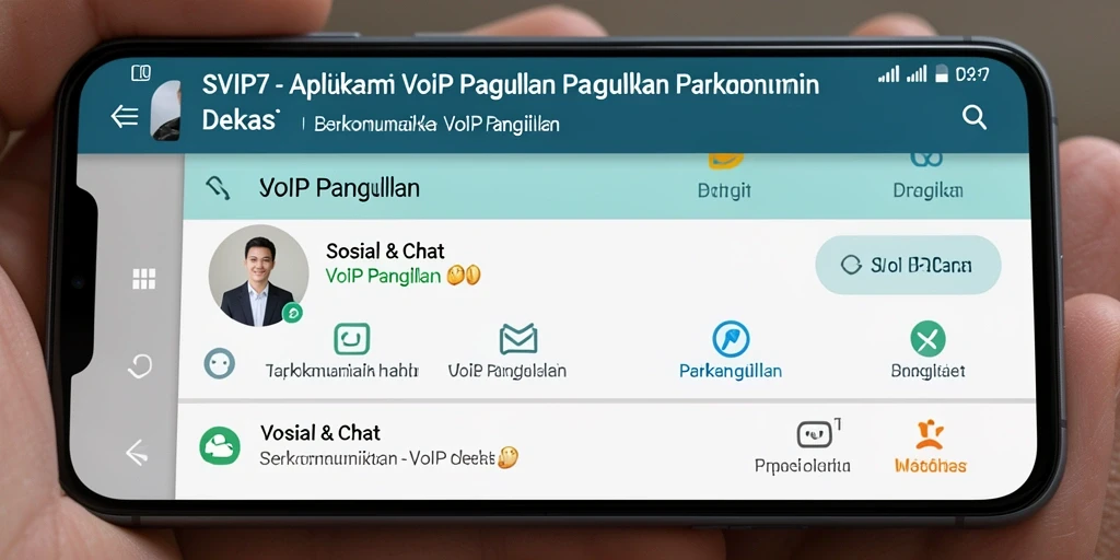 Antarmuka pengguna SVIP7 yang sederhana dan intuitif.