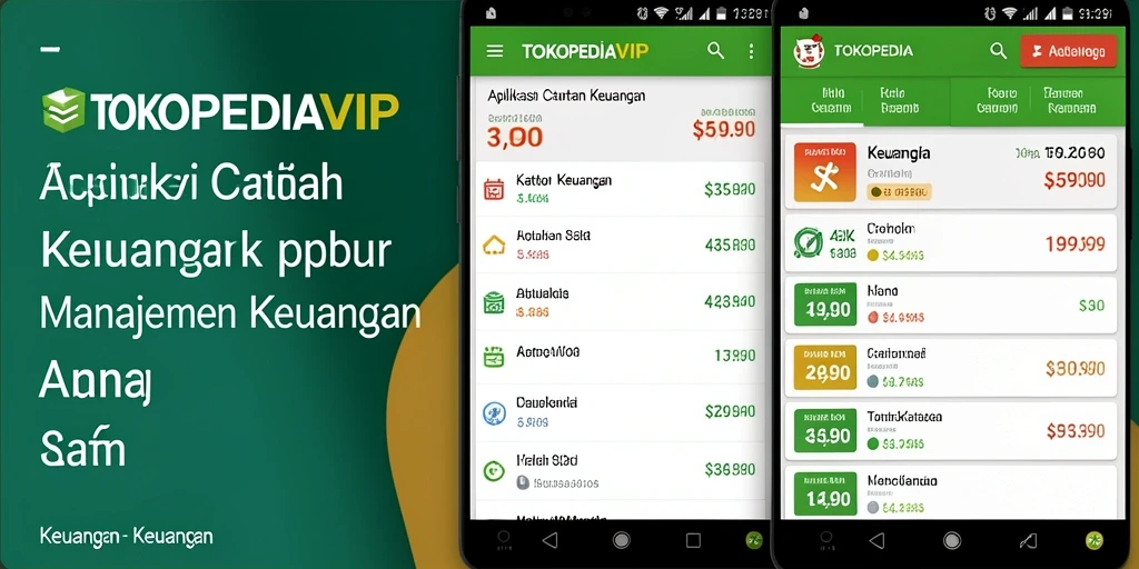 Tampilan antarmuka TOKOPEDIAVIP yang sederhana dan intuitif.