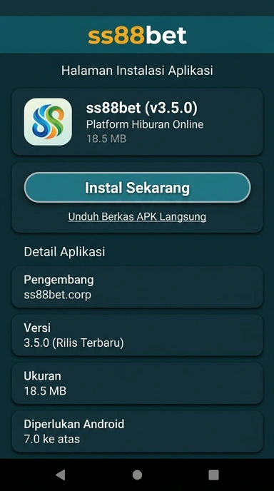 Unduh dan Instal APK ss88bet Terbaru untuk Android