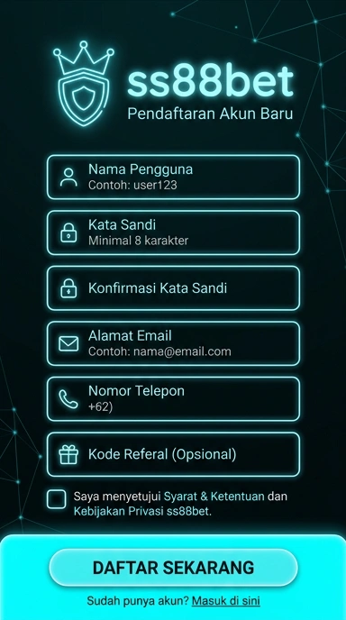 Panduan Registrasi Akun Baru di ss88bet